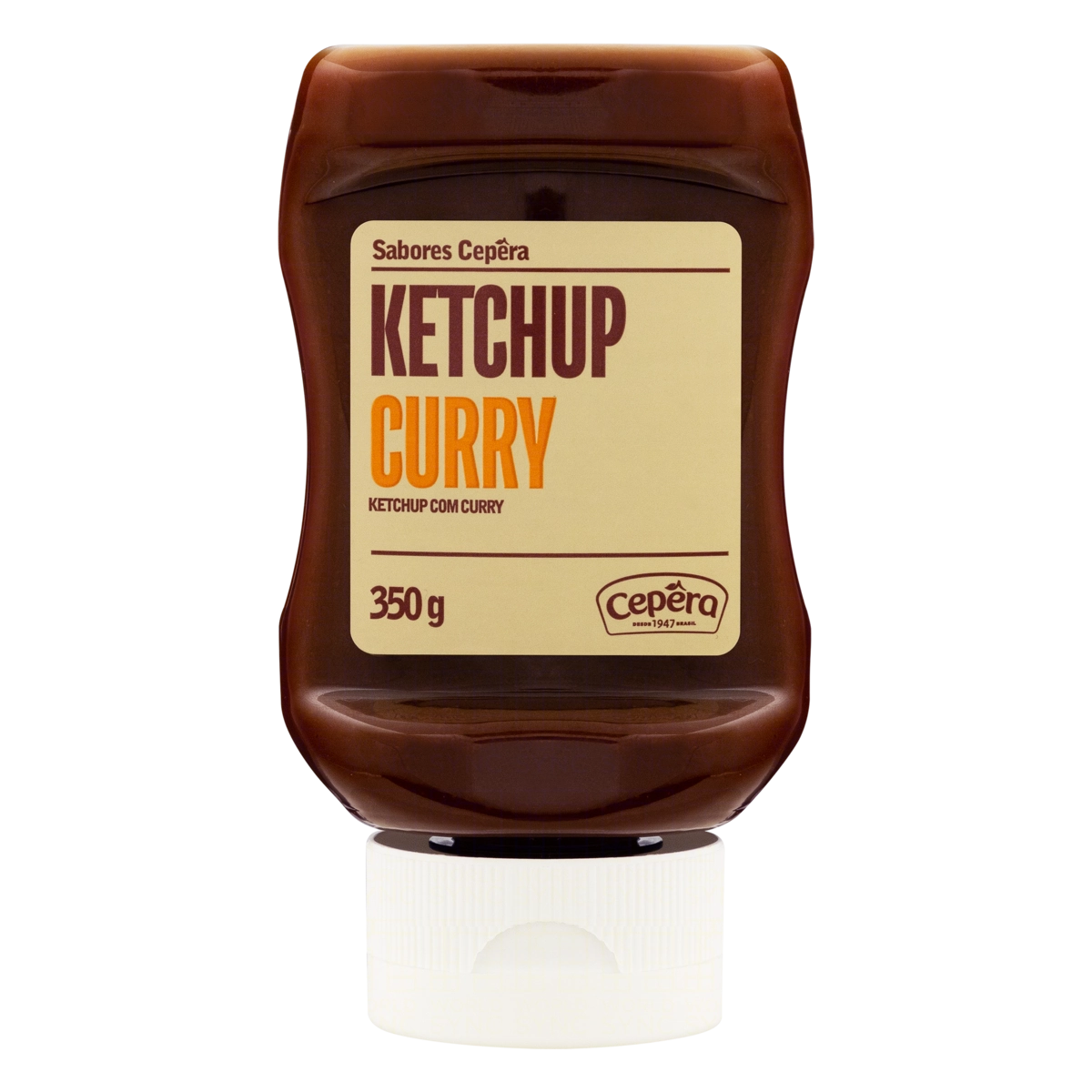 Ketchup Com Curry Sabores Cepêra Squeeze 350g