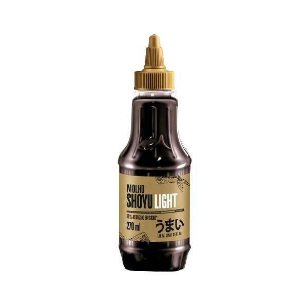 Molho Shoyu Light Cepêra Umai Frasco 270ml