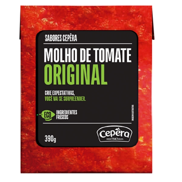 Molho De Tomate Original Sabores Cepêra Caixa 390g