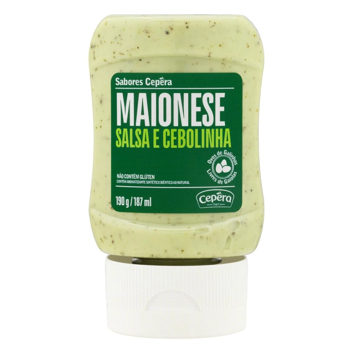 Maionese com Cebola e Salsa Sabores Cepêra Squeeze 190g