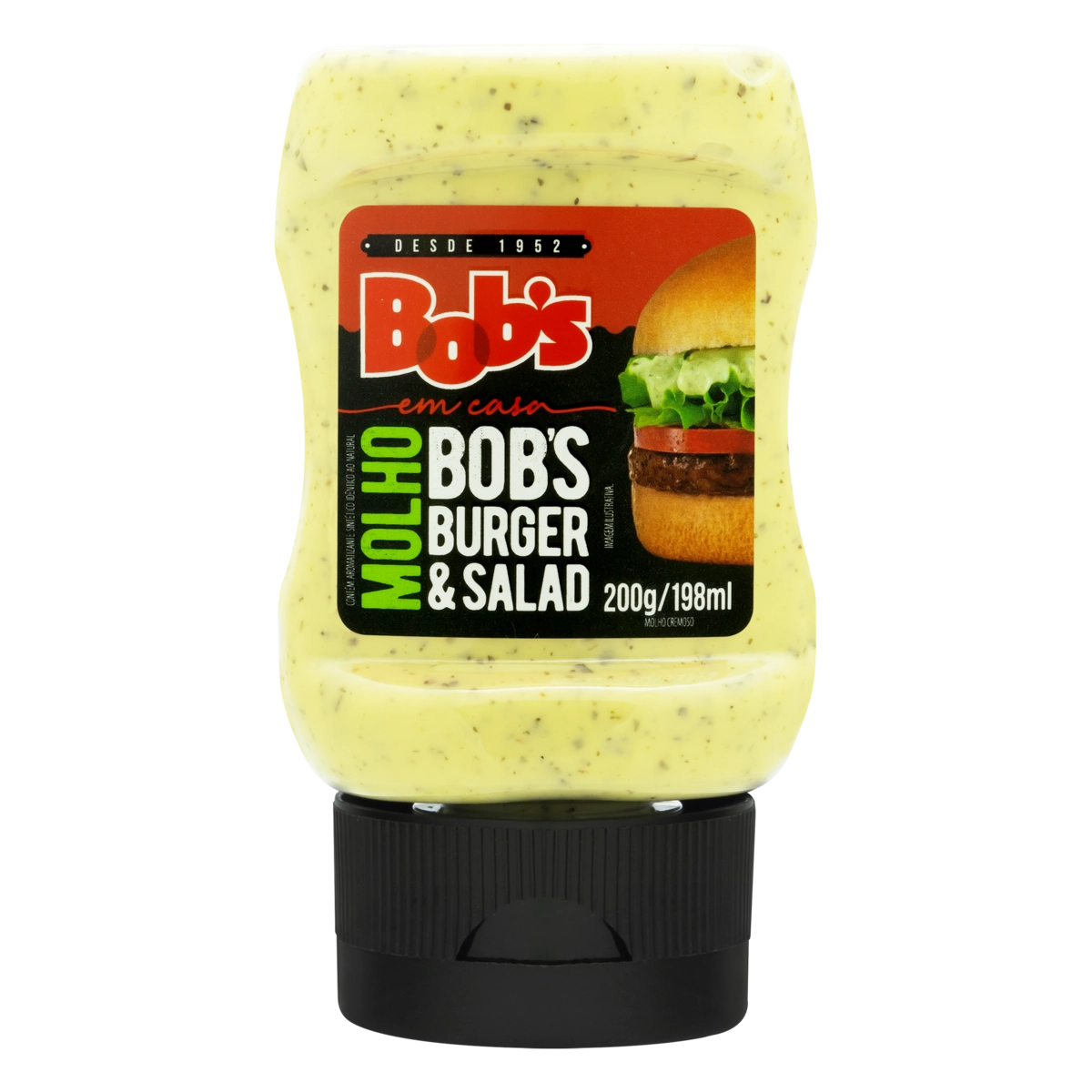 Molho Cremoso Burger Salad Bobs Em Casa Squeeze 200g