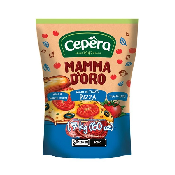Molho Tom.cepera Mamma D Oro Pizza 300g