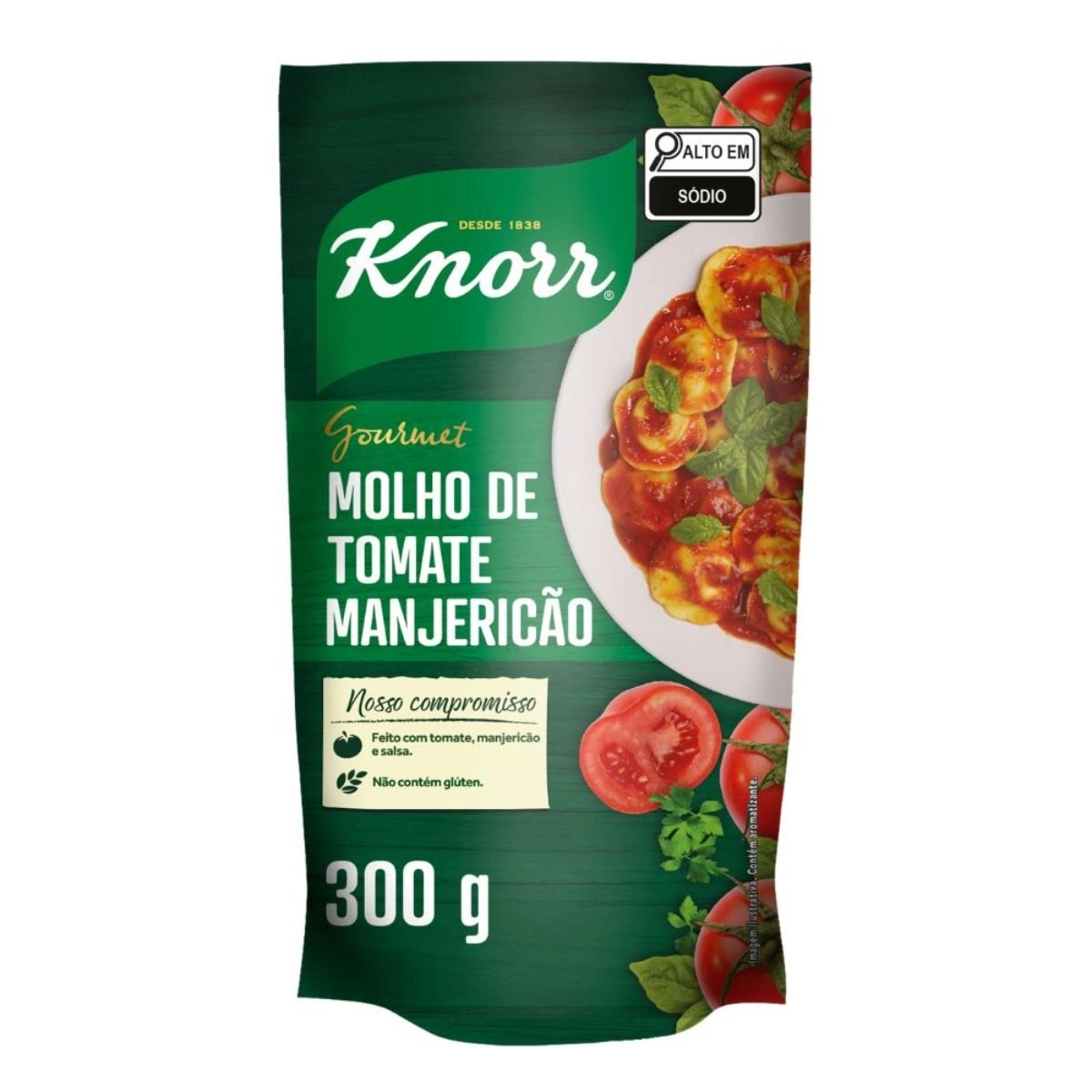 Molho de Tomate Manjericão Knorr 300G