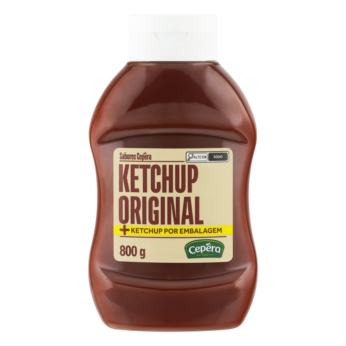 Ketchup Original Sabores Cepêra Squeeze 800g