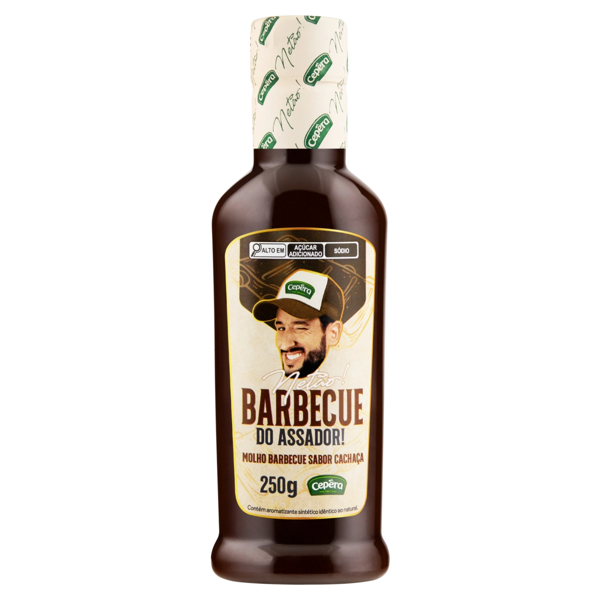 Molho Barbecue Cachaça Netão Cepêra Assador Squeeze 250g