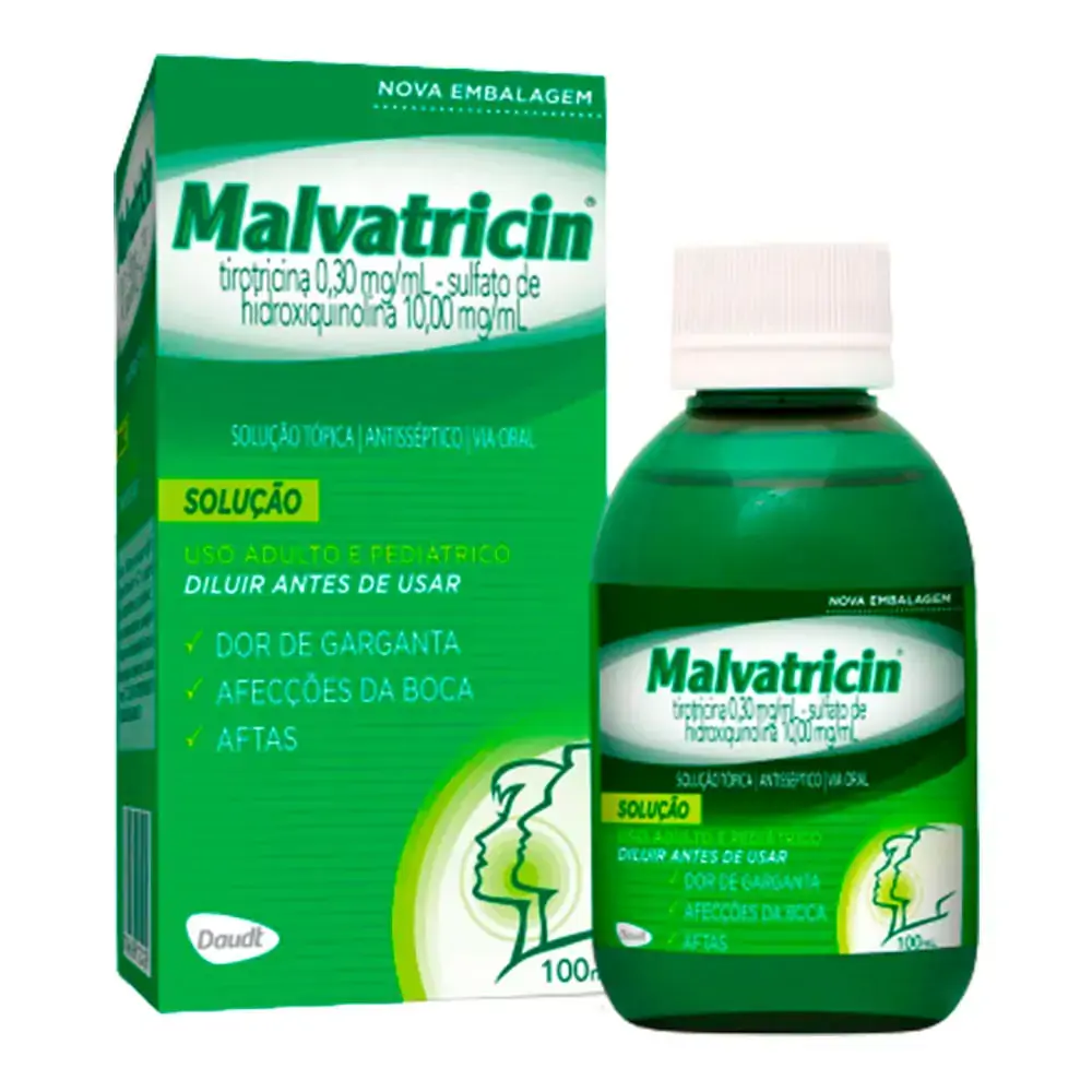 Solução Antisséptica Oral Malvatricin 100 ml