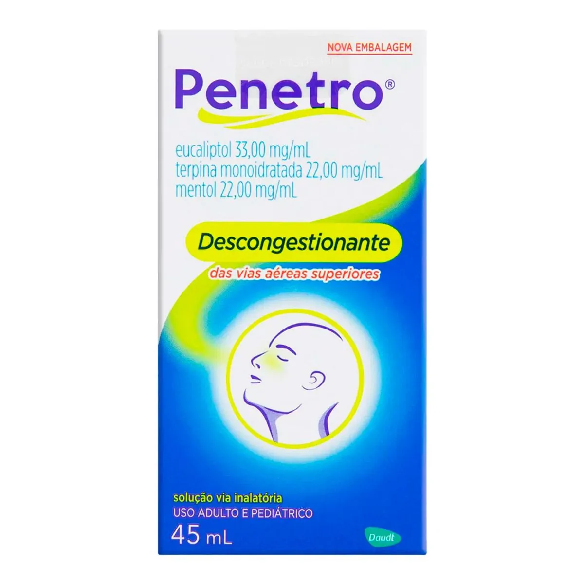 Descongestionante Nasal Penetro Solução via Inalatória 45 ml