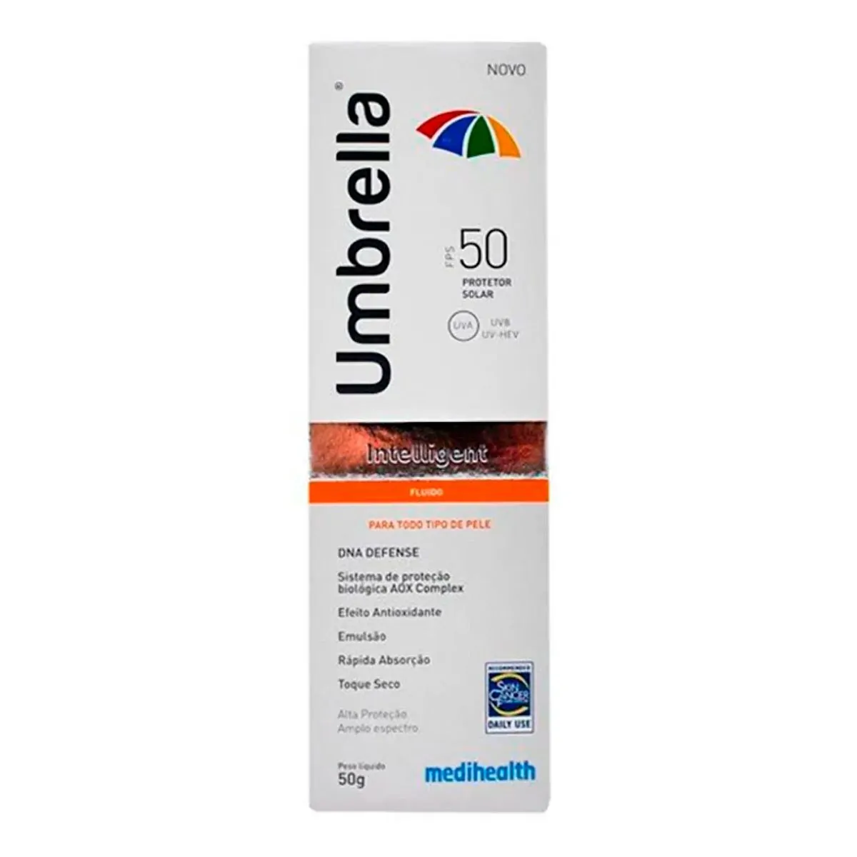 Protetor Solar Umbrella Intelligent Fluído FPS50 Com 50g