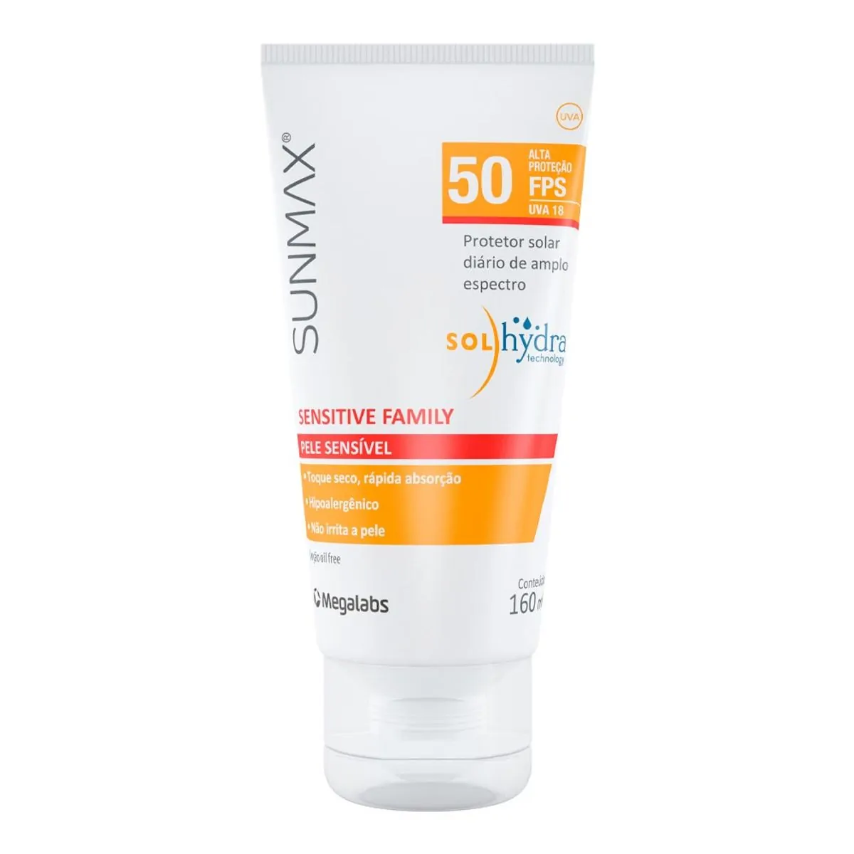 Prot Sol Sunmax 160ml Fps50 Sensitive Family