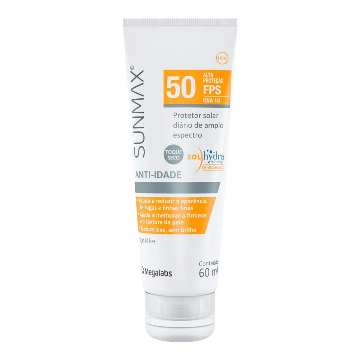 Protetor Solar Facial Sunmax FPS 50 Anti-Idade 60ml