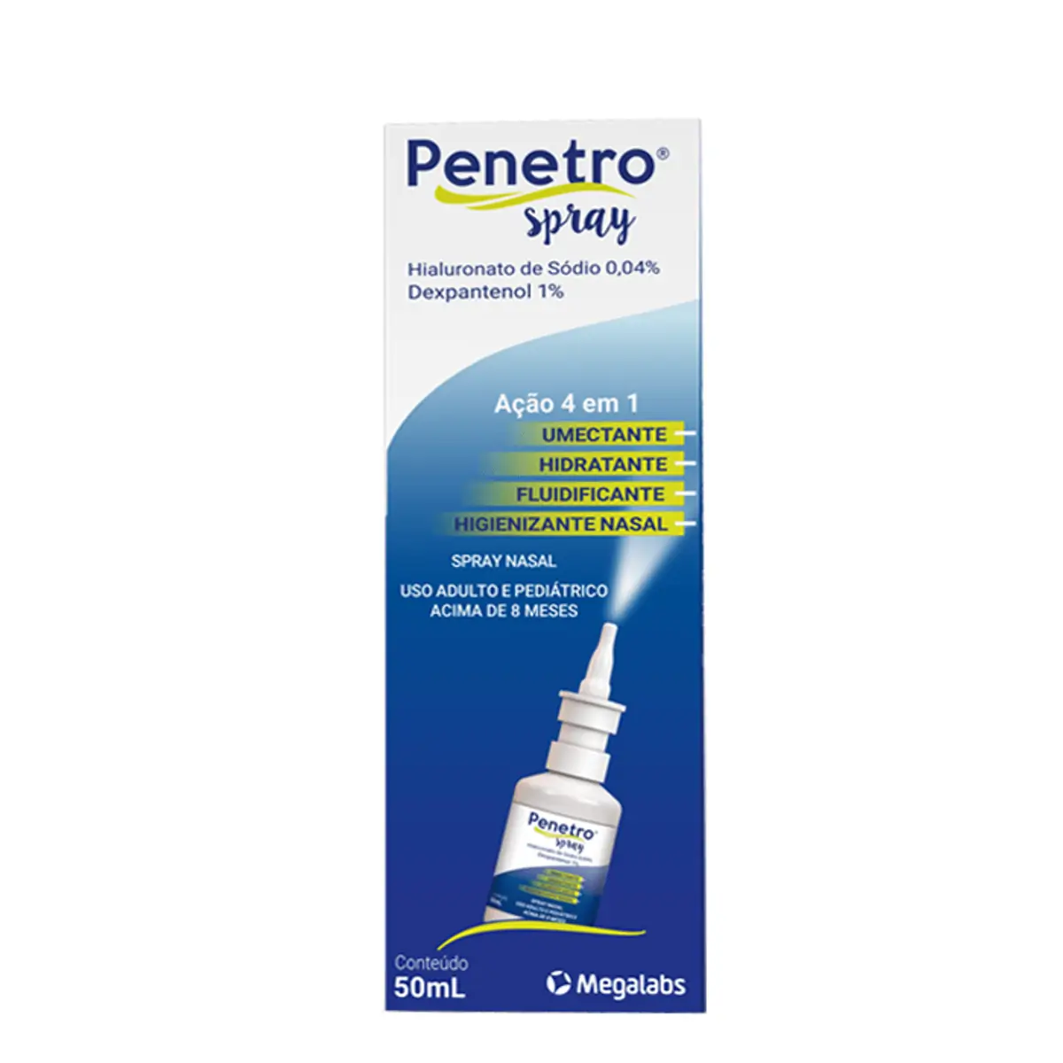 Descongestionante Nasal Penetro Caixa 50ml Spray