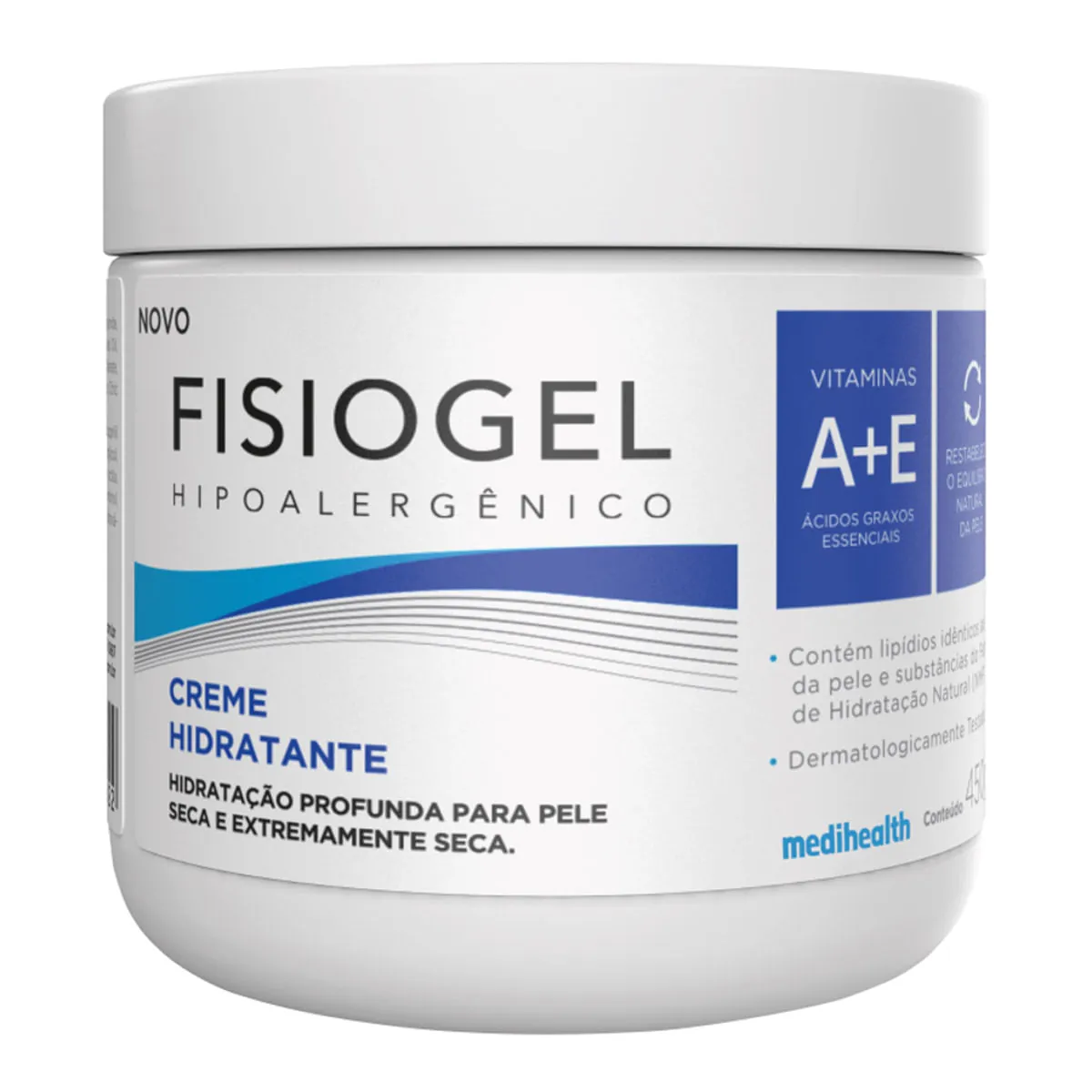 Hidratante Creme Fisiogel Pote 450g