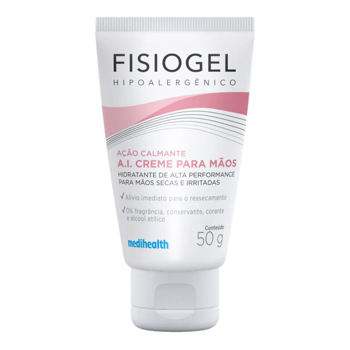 Creme Para As Mãos Hidratante A.i. Sem Perfume Fisiogel Bisnaga 50g