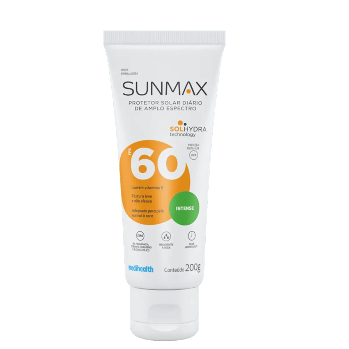 Protetor Solar Intense Fps 60 Sunmax Bisnaga 200g
