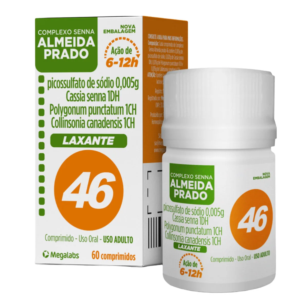 Complexo Senna Almeida Prado nº 46 Pote 60 Unidades