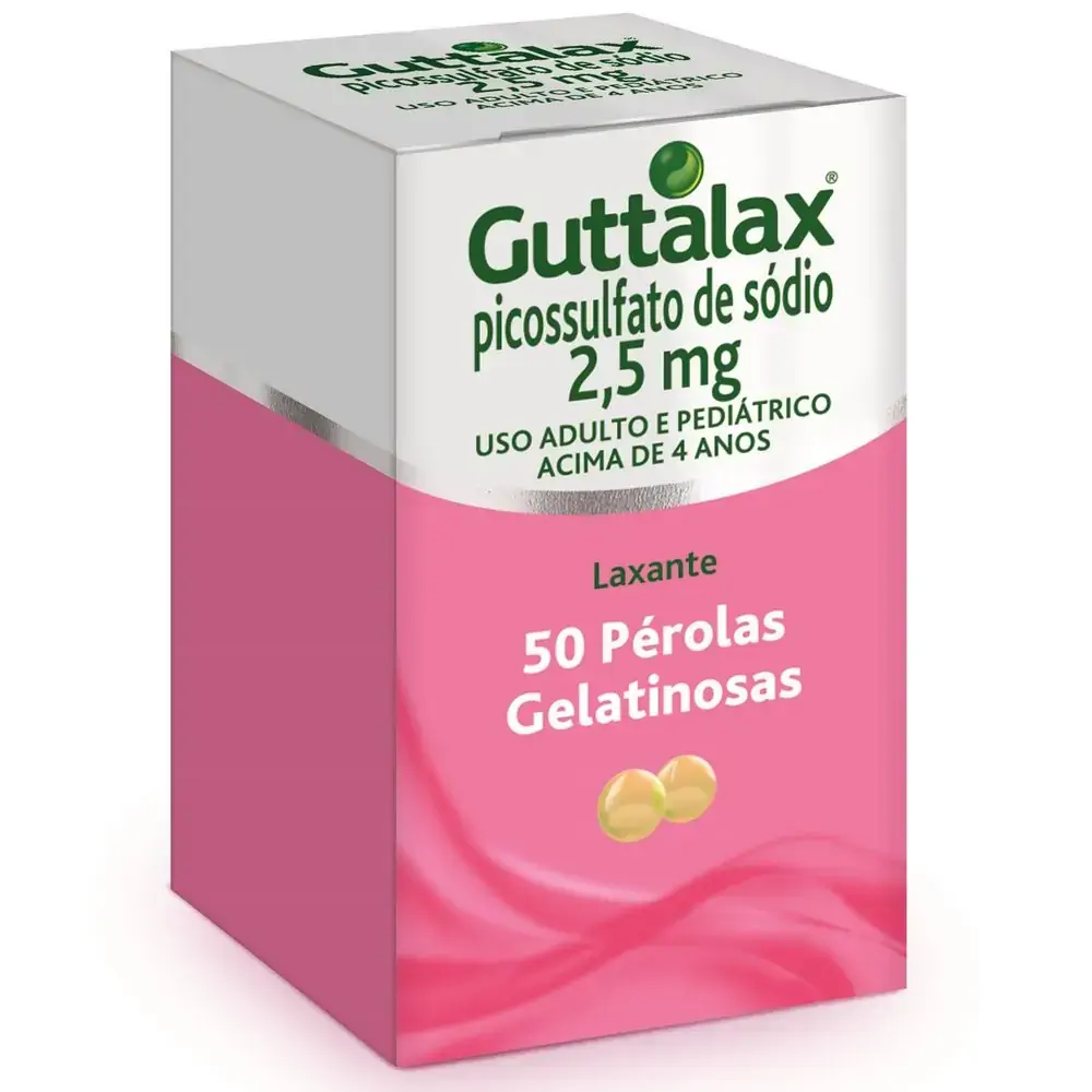 Guttalax 2,5 Mg 50 Pérolas Boehringer