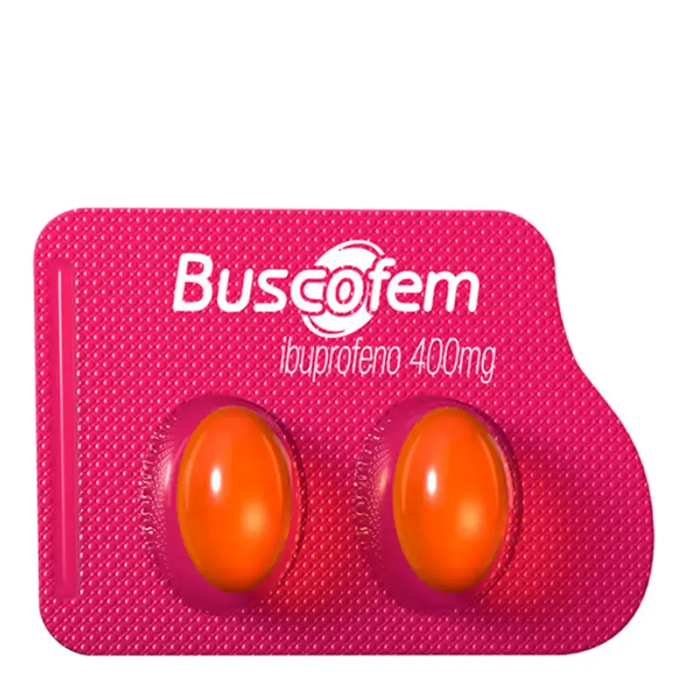 Buscofem 400mg Boehringer Ingelheim 2 Cápsulas