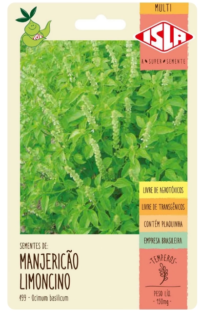 Sementes Manjericao Limoncino Isla
