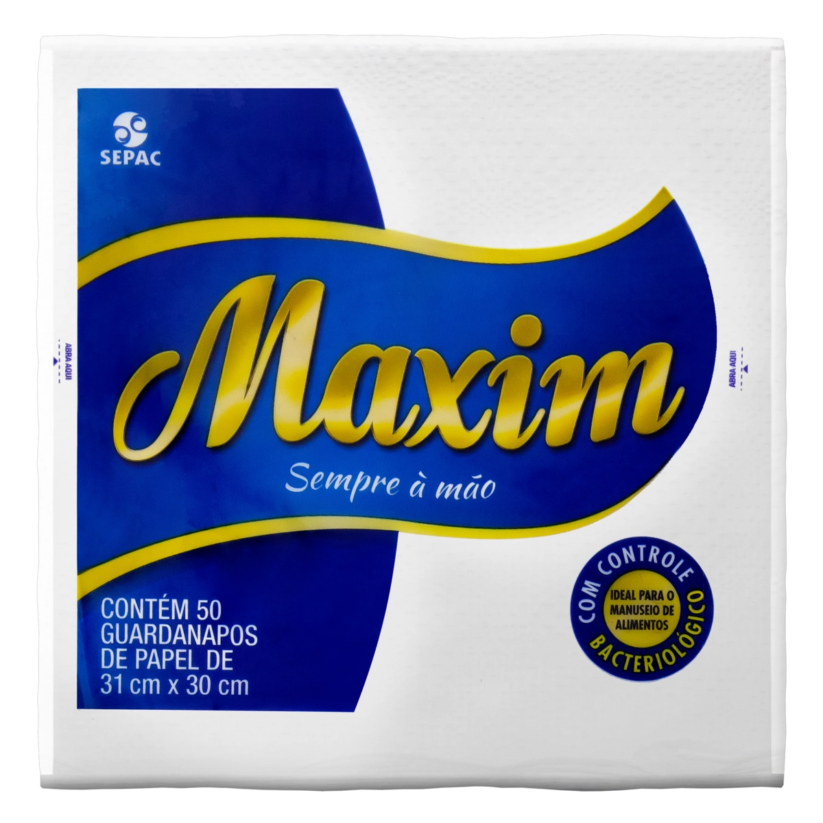 Guardanapo De Papel Folha Simples Maxim 31cm X 30cm Pacote 50 Unidades