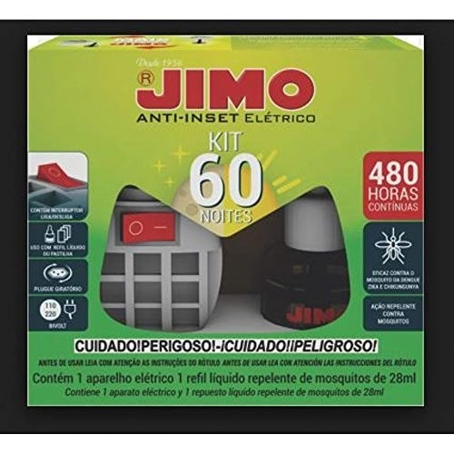 Anti - Inset Elétrico Kit 60 noites - Jimo