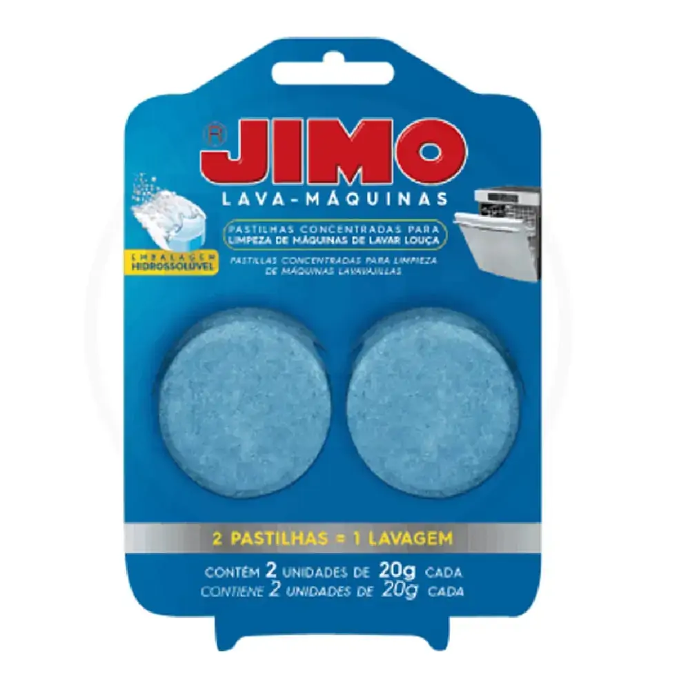 Lava Maquina Jimo 20gr Pastilha C/2unidade