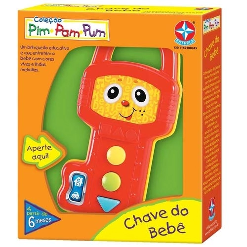 Pim Pam Pum Chave Do Bebê Estrela 1159100045