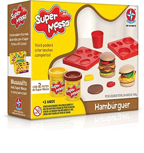 Massa De Modelar Estrela Super Massa Hamburguer Ref.400119 Un
