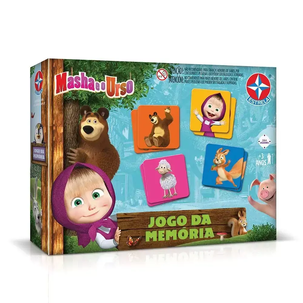 Jogo da Memória - Masha e o Urso - Estrela