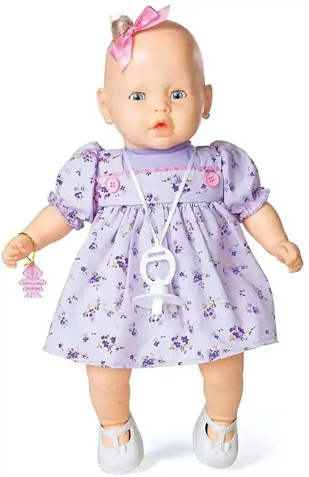 Boneca Nenezinho Vestido Lilas Ref.1001003000056