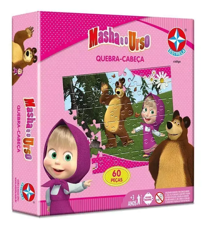 Quebra-Cabeça Masha e o Urso - Estrela 0027