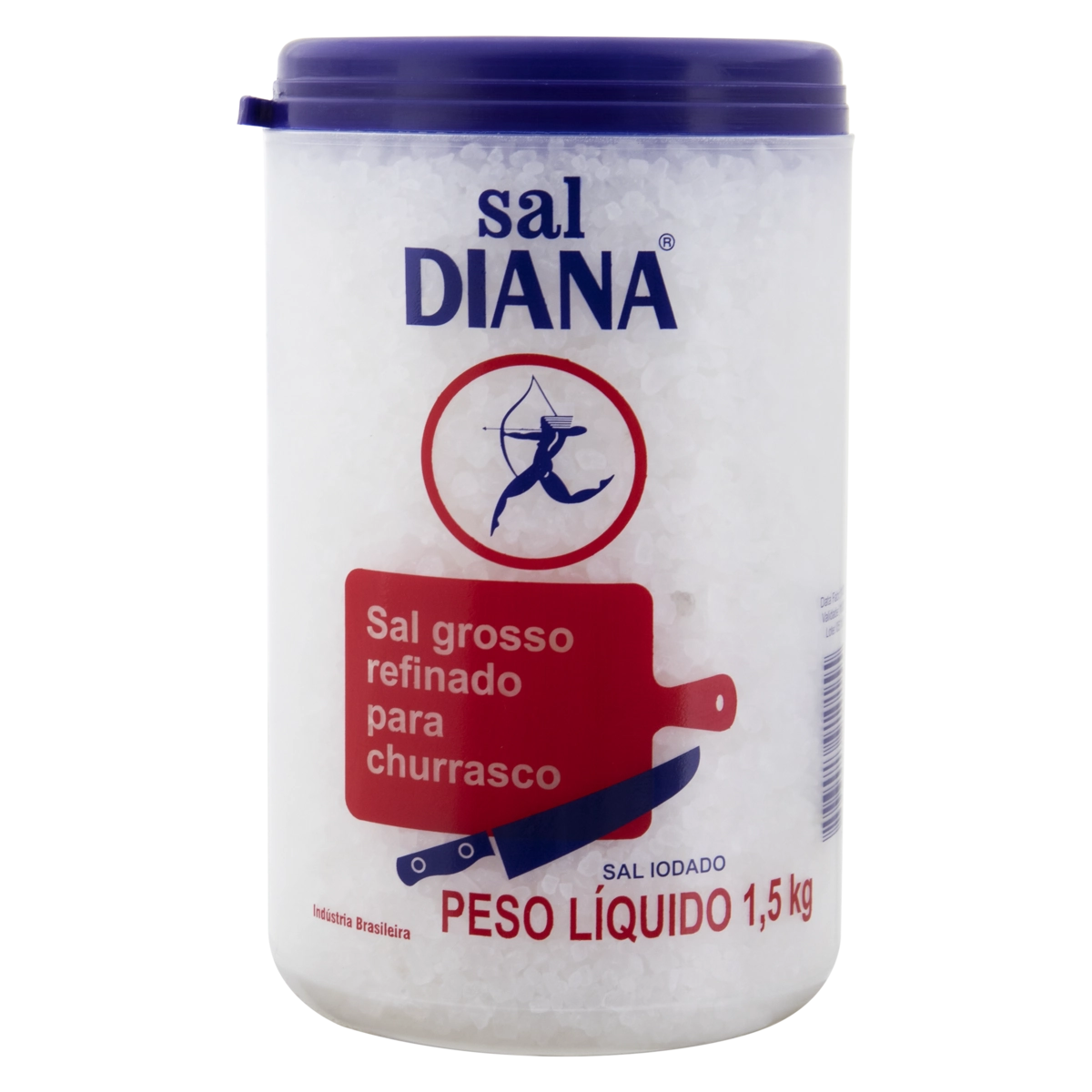 Sal Grosso Para Churrasco Diana Pote 1,5kg