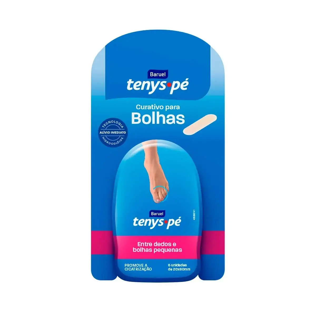 Curativo Para Bolhas Baruel Tenys Pé Blister 6 Unidades