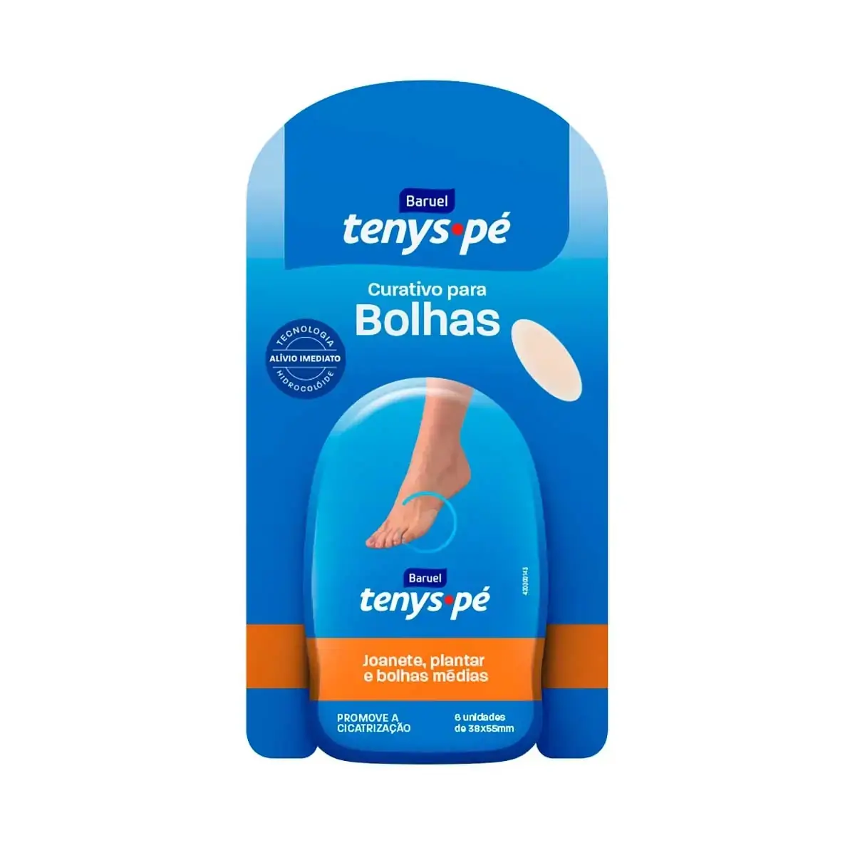 Curativo Para Bolhas Baruel Tenys Pé Blister 6 Unidades