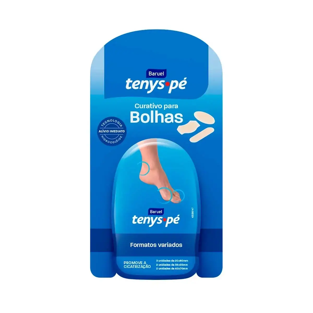 Curativo Para Bolhas Baruel Tenys Pé Blister 7 Unidades