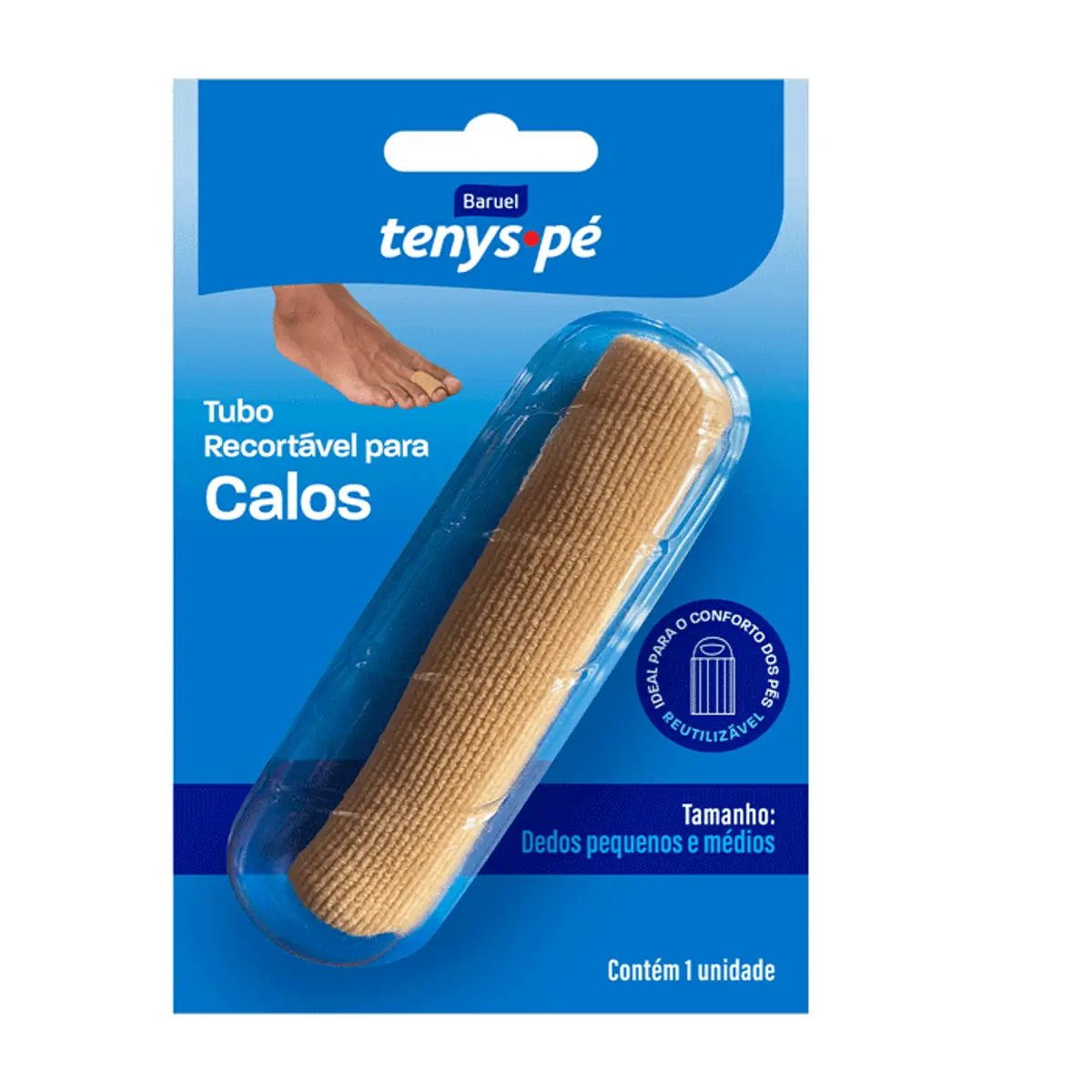 Tubo Recortável Para Calos Baruel Tenys Pé Dedos P/m