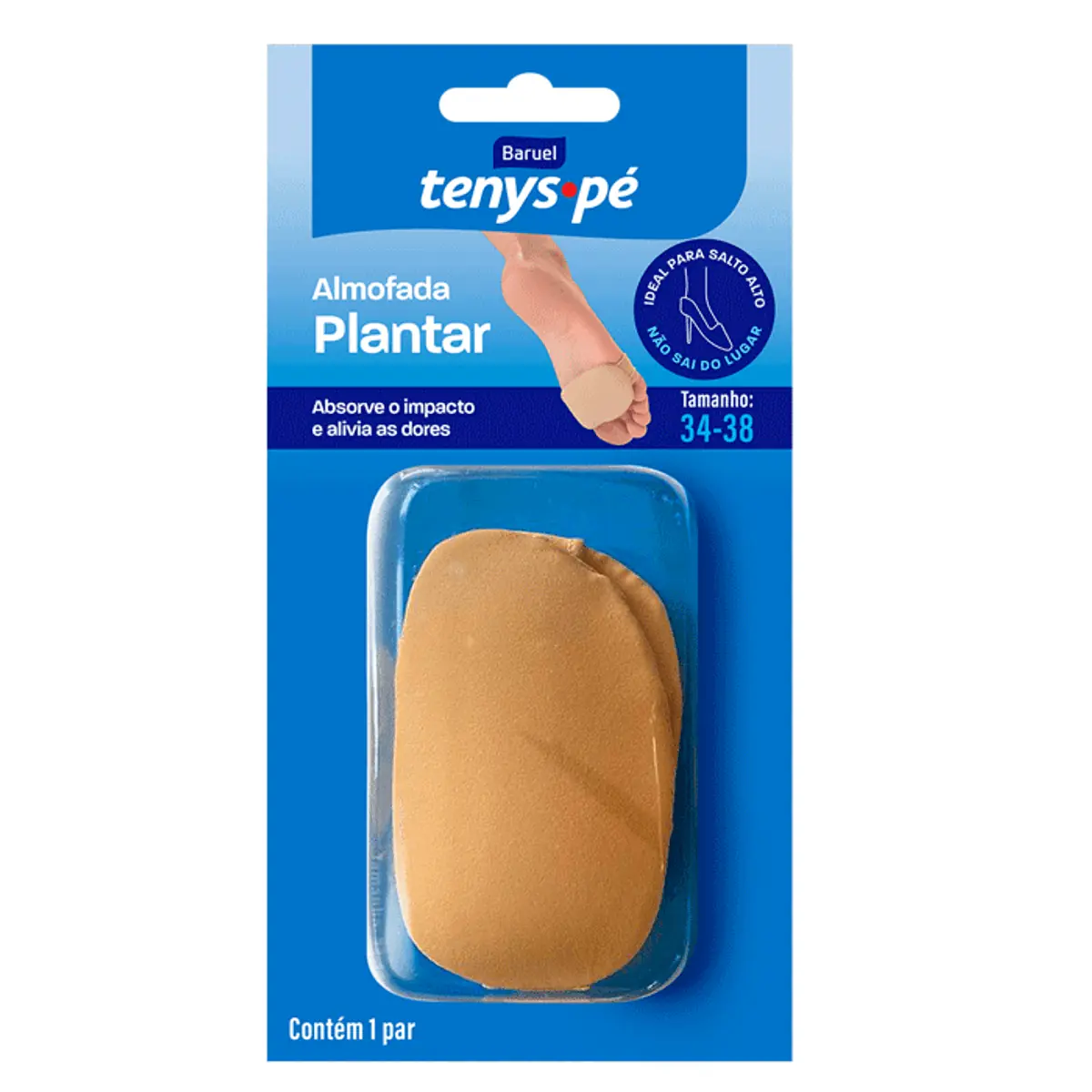 Almofada Plantar Baruel Tenys Pé 34 38