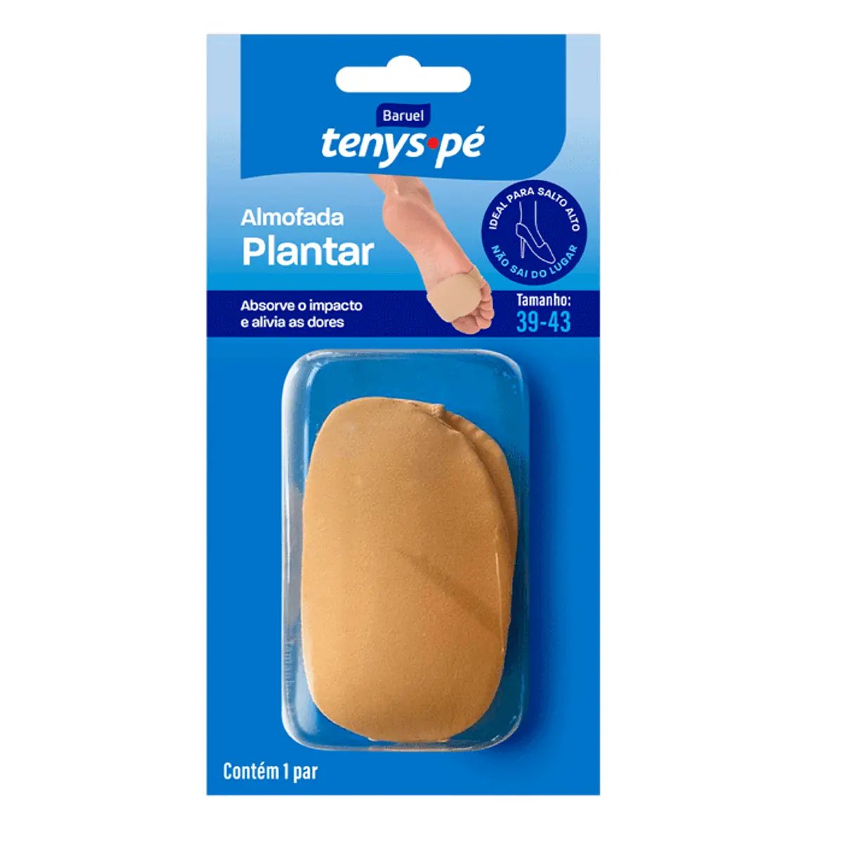 Almofada Plantar Baruel Tenys Pé 39 43