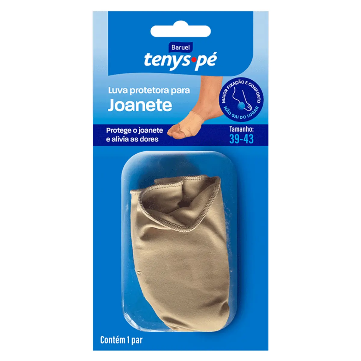 Luva Protetora Para Joanete Bege Baruel Tenys Pé 39 43