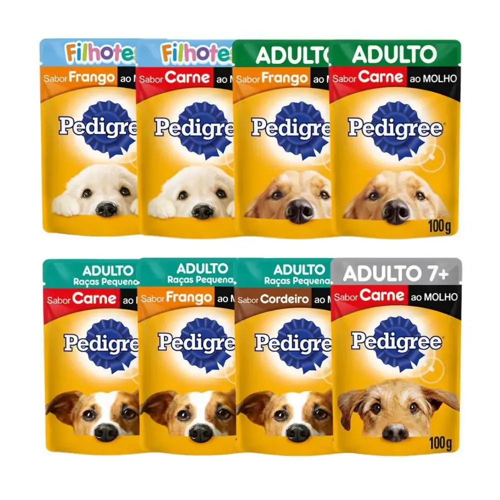 Racao Pedigree 100g Frango Sachet Adulto Rac.med.