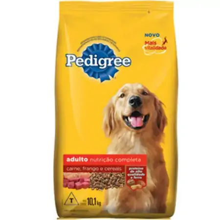 Pedigree Adulto Carne Frango E Cereais Pacote 10,1 Kg