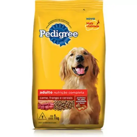 Pedigree Adulto Carne Frango E Cereais Pacote 1 Kg