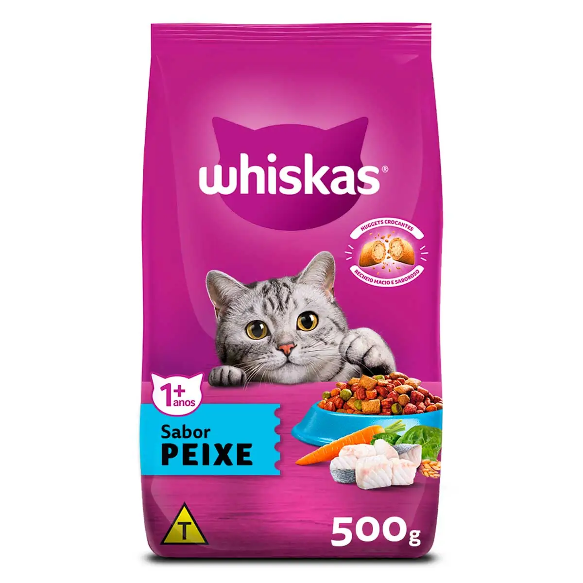 Ração Whiskas Peixe para Gatos Adultos 500g