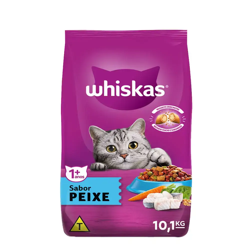 Ração Whiskas Peixe 10,1kg