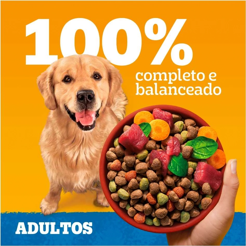 Alimento Para Cães Adultos 12 Meses A 7 Anos Carne E Vegetais Pedigree Pacote Leve 20kg Pague 18kg