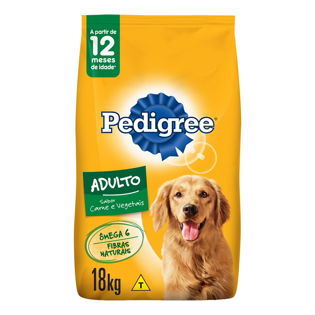 Alimento Para Cães Adultos 12 Meses A 7 Anos Carne E Vegetais Pedigree Pacote 18kg