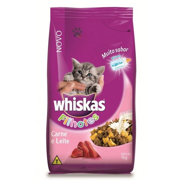 Ração Felina Whiskas Carne 1kg