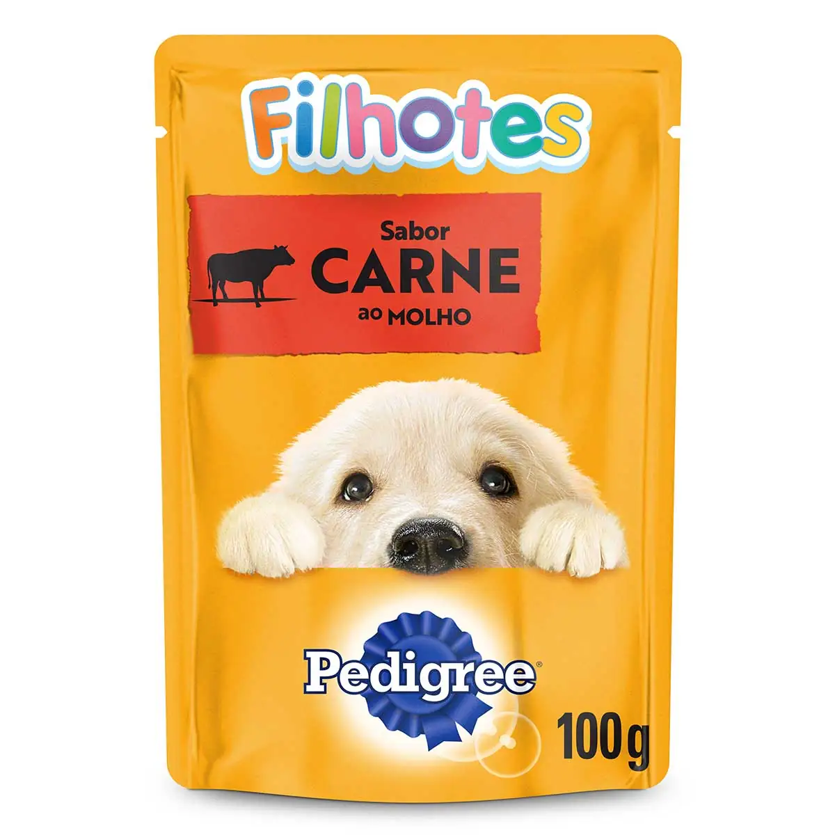 Ração Úmida Pedigree Sachê Carne ao Molho para Cães Filhotes 100g