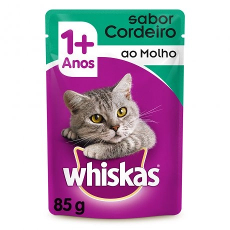 Racao Whiskas Cordeiro Molho 1 Anos 85gr