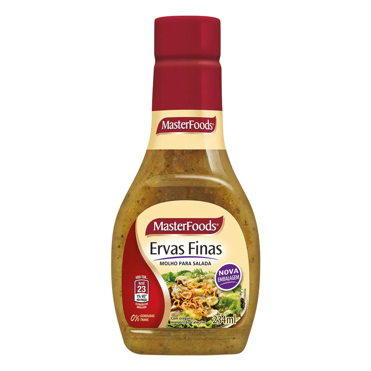 Molho Para Salada Ervas Finas Masterfoods Squeeze 234ml