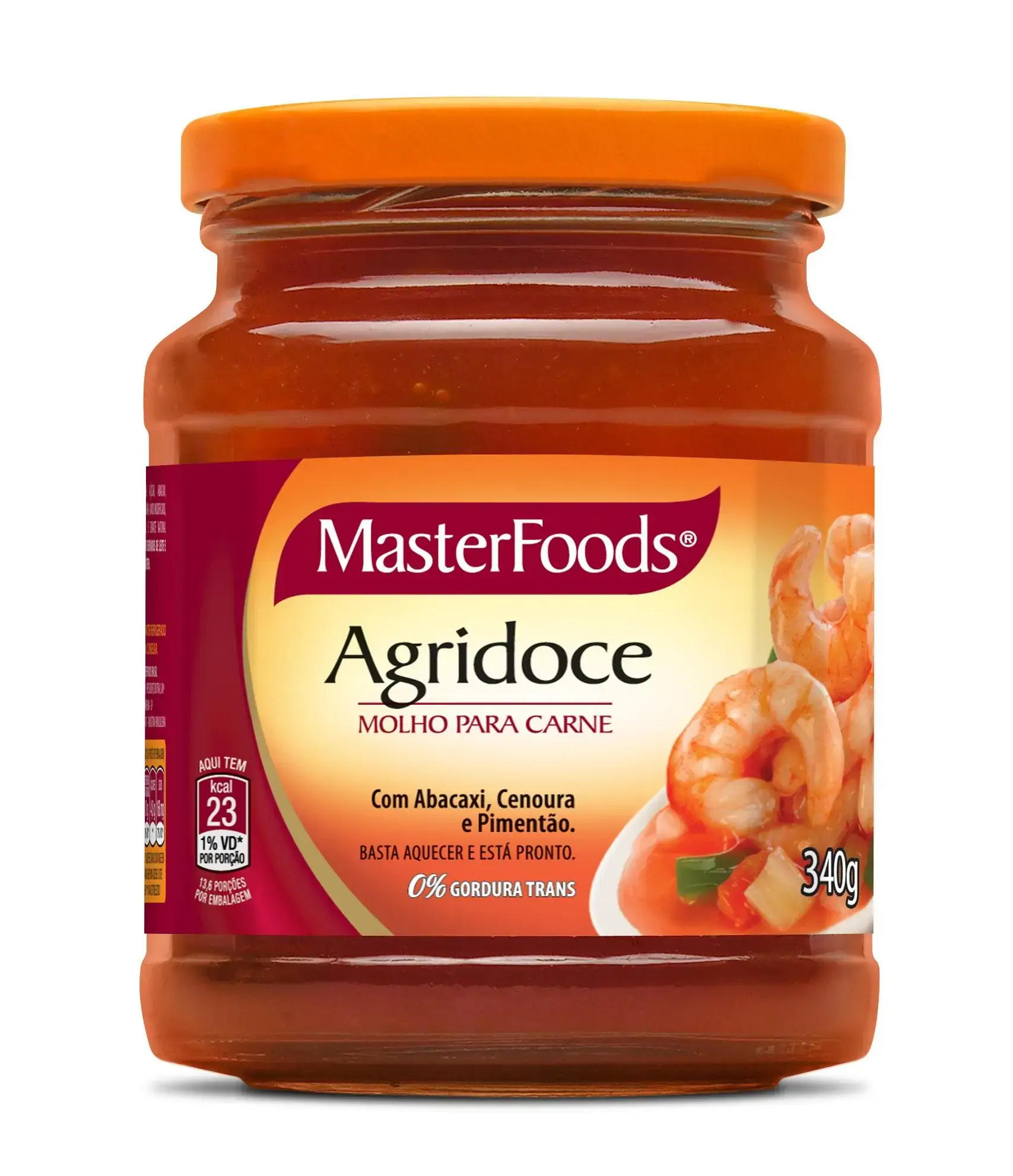 Molho Agridoce Para Carne Masterfoods Vidro 340g